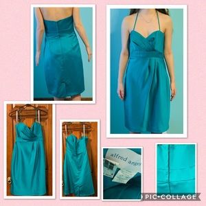 •Alfred Angelo Teal Colored Bridesmaid Dress•